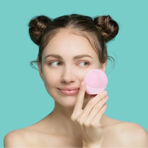 NWT FOREO LUNA fofo facial cleansing massaging brush pearl pink - Picture 6 of 10